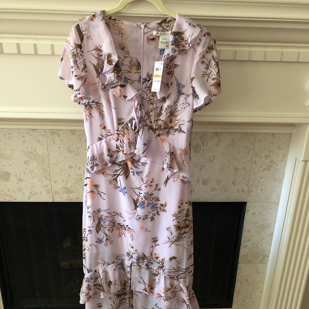 🍀American tag floral maxi dress